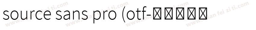 source sans pro (otf字体转换